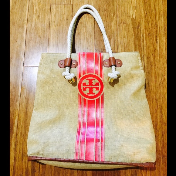 Tory Burch Handbags - Tory Burch Canvas Tote with Rope Handles